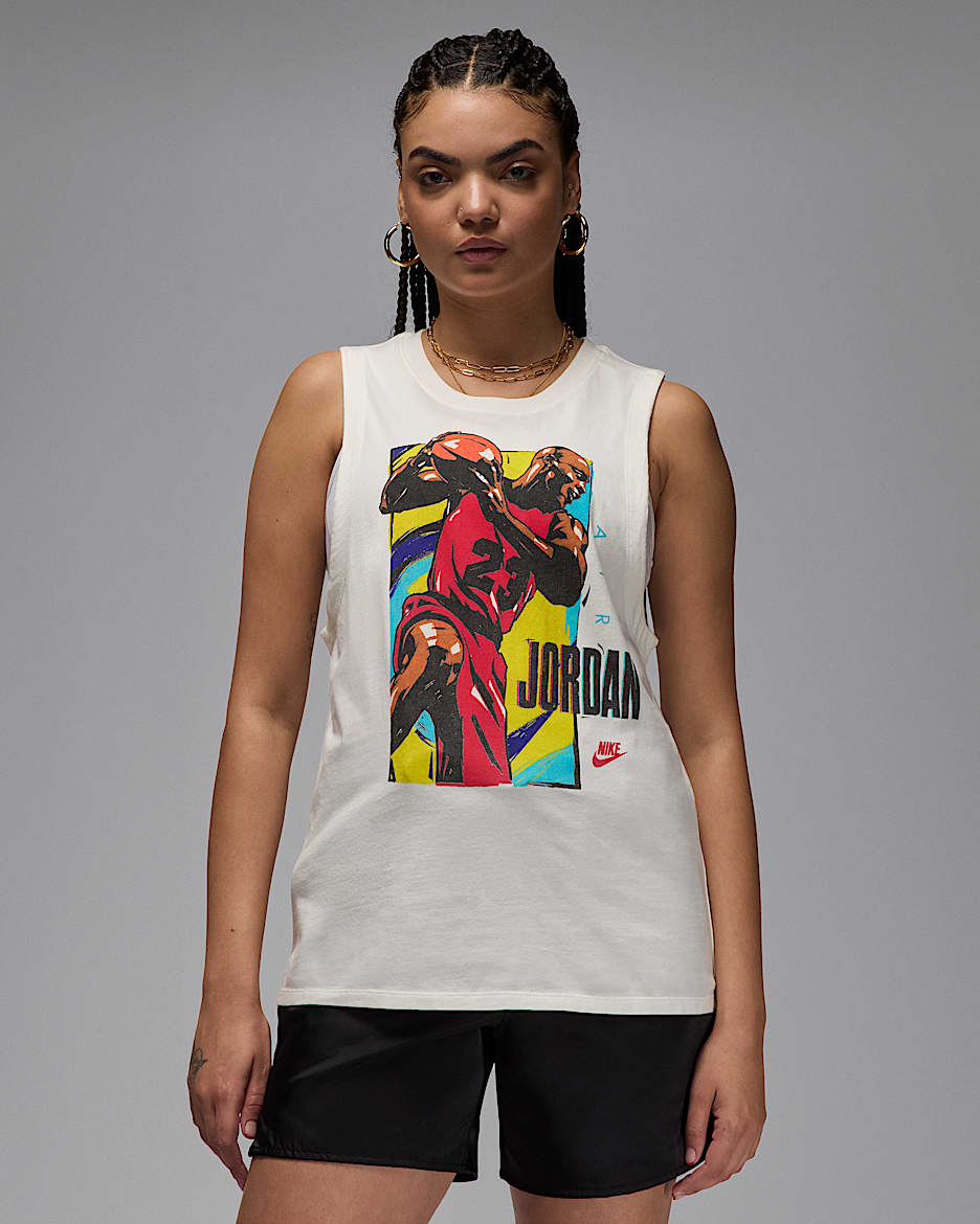 【Nike】★Tシャツ★ Women's Sleeveless Graphic T-Shirt Jordan Women's Sleeveless Graphic T-Shirt. Nike IL